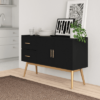 Shelf Storage Unit Gold and Black