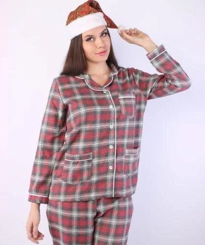 Checkered Winter cotton pyjama - Santa edition