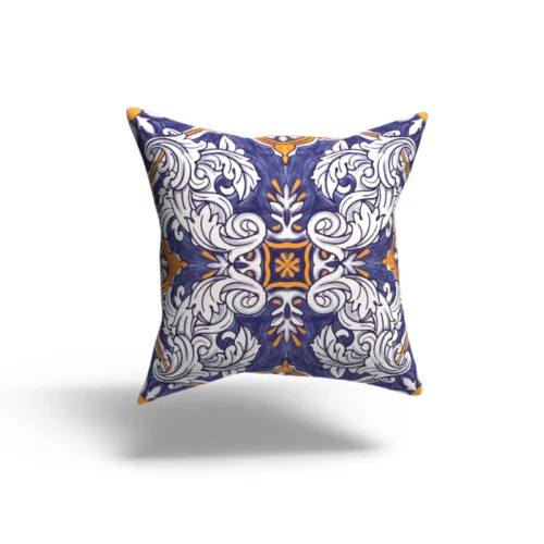 Fantasy Cushion Cover featuring a vibrant and whimsical pattern that enhances eclectic decor aesthetics and brings a magical touch to your home.