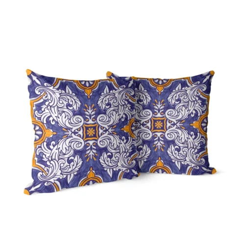 Fantasy Cushion Cover featuring a vibrant and whimsical pattern that enhances eclectic decor aesthetics and brings a magical touch to your home.