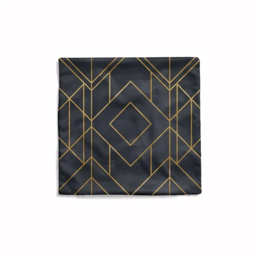 Golds Graphite Cushion Cover featuring a striking and elegant pattern that enhances modern decor aesthetics and brings a touch of luxury to your home