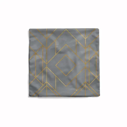 Golds Grey Cushion Cover featuring a luxurious pattern that enhances modern decor aesthetics and brings a touch of elegance to your home.