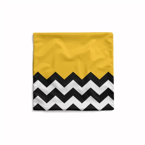 Wavy Cushion Cover featuring a dynamic wavy pattern, ideal for adding contemporary flair to your home decor.